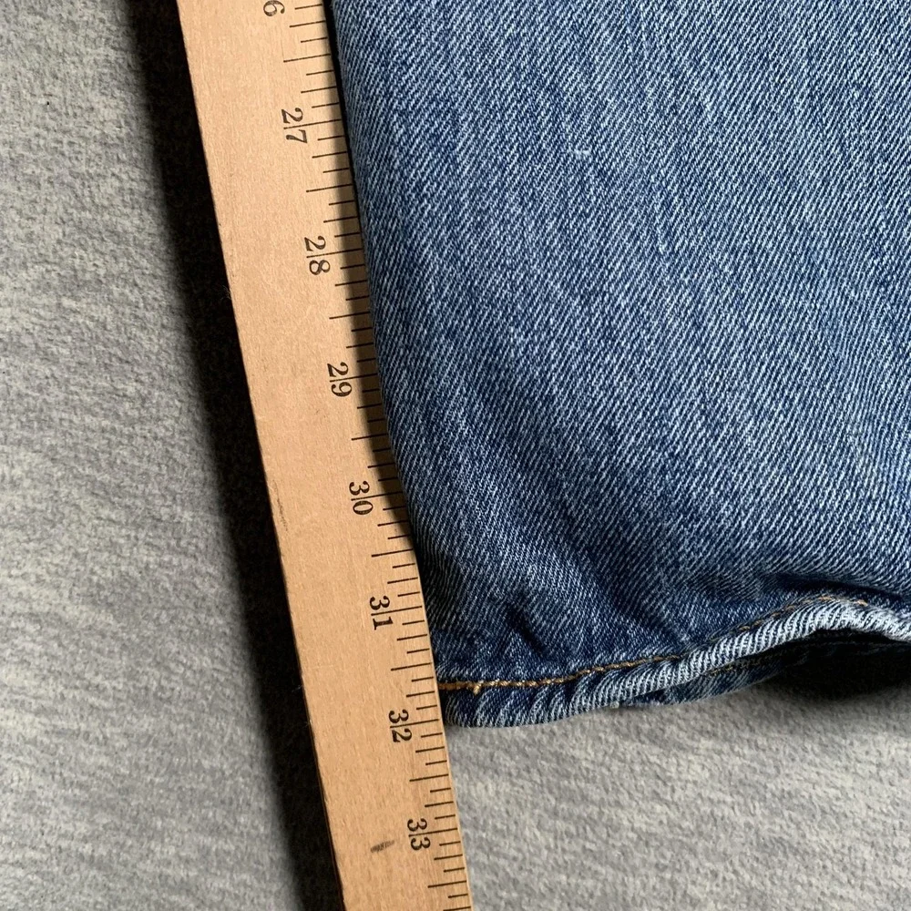 Levis 501‎ Jeans Mens 34x34 Blue Denim Straight Leg Button Fly Original Fit